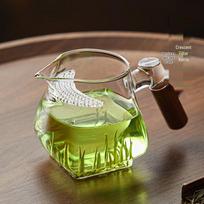 High Borosilicate Glass Teapot with Crescent Filter