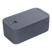 M-Modern-Lockable Storage Box, Locking Medicine Box, Cell Phone Locked Jail, Containers Bin For Personal Refrigerator Home pilka spalva