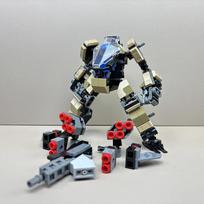 Action Figure Building Blocks Model Manned Mech Warriors Block Figure Robot Soilder Assemble Toys For Children bedugnė