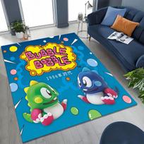 3D Retro Game Bubble Bobble Cartoon Gamer Rug for Bedroom Living Room Sofa Home Doormat Decor, Large Kid Play Non-slip Floor Mat 40x60cm( 15x23in )