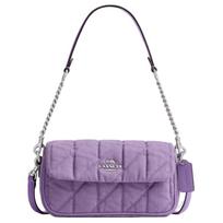 Coach Hailey 20 Logo Denim Crossbody Bag Women Bags Purple CBI88-SVII Basic Set (Bag+Dust Bag)