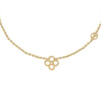 Louis Vuitton Charms Classic Brand Logo Floral Pattern Design Metal Necklace Women necklace Gold M03916 Basic Packaging-Dust Bag+Box