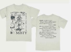 Mahashmashana Pavasaris John Misty Marškinėliai Balti Unisex S-5XL 2šonai M white
