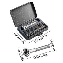 Ratcheting Screwdriver Set 40 In 1 Electronics Repair Kit With Storage Case Magnetic Screwdriver Set With Detachable Handle For
