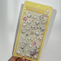 Cartoon 3D Crystal Stickers Cute Little Water Drop Glitter Stickers Phone Cases Decal Journal Diy Decorative Sticker Party Gifts