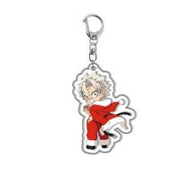 No Kimetsu Yaiba Tanjiro Kamado Nezuko Acrylic Keychain Pendant Anime Merchandise Cross Border Ready Stock Hot 55mm