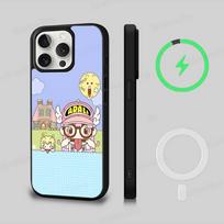 Cartoon Dr Slump Phone Case For IPhone 17 Air 16 15 14 13 12 11 Pro Max Plus For Magsafe Wireless Charge Cover iPhone 12pro max