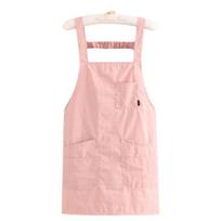 with Pocket Cooking Apron Oil-Proof Catering Apron Dirt-Resistant Workwear  Kitchen rožinė