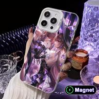 HSR Herta White Translucent MagSafe Mobile Phone Case for iPhone 17 16 15 14 13 12 11 X XR XS Air Pro Max Plus Cover iPhone 13 Pro