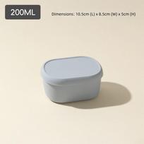 Food Grade Silicone Lunch Box 200/300/600ML with Lid Microwave Oven Lunch Box Leak Proof Heat Resistant Storage Box
