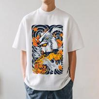2026 New Gundam Japanese Style Classic Print T-shirt Short Sleeve T-shirt Men's and Women's T-shirt Men's Tops Harajuku S įvairiaspalvis