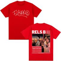 Rapper Rels B A New Star Album Merch T-shirt Unisex Women Clothing Fashion Hip Hop Tshirts High Quality Cotton T Shirts Streetwear S