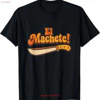 Retro El Machete 70's T Shirt for Dad Mom Daughter Coworker Friends Fa vintage Washed Stretched Versatile Stylish S įvairiaspalvis