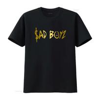 Men's Junior Sad Boyz Corridos Tumbados H Belicos Mexico Golden Print T Shirt vintage Washed Unisex Comfortable Stylish S įvairiaspalvis