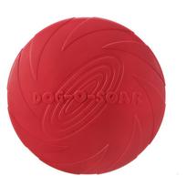 Pet Dog Training Toy Interactive Dog Chew Toys Resistance Bite Soft Rubber Toys Pet Dog Supplies (Red,Diameter18cm) raudona