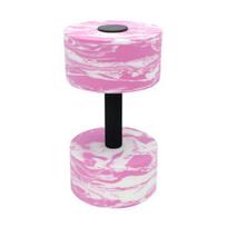 Water Dumbbells Aqua Fitness Barbells Pool Resistance Water Weights for EVA Foam Training Aerobic Exercise 1pc rožinė balta spalva