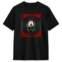 Men's Florence + The Machine Everybody Scream Tour T Shirts Pure Cotton Clothes Awesome Short Sleeve Tee Shirt Plus Size T-Shirt S įvairiaspalvis