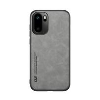 Skin Feel Leather Phone Case for OnePlus Nord ACE 2 3V 5 6 6T 7 7T 8 8T 9 9T 10T 11 11R 13T 15R 15 Pro Back Cover Luxury OnePlus 13T šviesiai pilka spalva