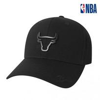 Chicago Bulls Metal Embellished Hardball Cap 265AP414 Black Black 19