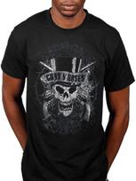 Men's Guns N Roses Faded Skull Short Sleeve T-Shirt S įvairiaspalvis