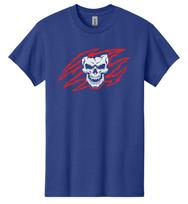 Skull Iron Horror Men's T-Shirt Skeleton Gym Workout Biker Punk USA New Gift Tee S įvairiaspalvis