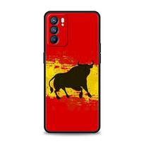 Spain Bull Flag Phone Case For Oppo Reno13 Reno12 Reno11 F Reno10 Pro A54 5G Find X5 A53 A52 A9 A57 A78 4G A79 A80 A98 Cover For Oppo A9 2020