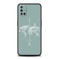 Phone Case For OnePlus 12 11 10 9 Pro 9T 12R 10R 9RT 10T 8T 8 7 6T 7T Nord 2T CE 2 5G Cover Cartoon World map scenery direction For OnePlus 7