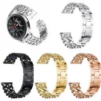 Compatible with Samsung Watch 5/6/7/8 & 7 Ultra, Stylish Metal and Denim Chain Double-Row Watch Strap for Huawei 3/4/5/6. 22MM juoda
