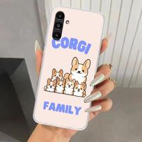 Cartoon Corgi Cute Dog Phone Case for Samsung Galaxy A16 A26 A36 A56 A15 A25 A35 A55 A14 A24 A34 A54 A13 A23 A33 A53 A05S A04S A Samsung A16