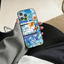 ART Frutiger Aero Aqua Nostalgia Phone Case For iPhone 17, 16,15,14,13,12,11 Plus,Pro Max, Others Soft Black Cover iPhone11PROMAX