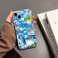 ART Frutiger Aero Aqua Nostalgia Phone Case For iPhone17,16,15,14,13,12,11 Plus,Pro Max Soft Transparent Cover iPhone11PROMAX