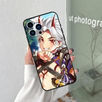 Genshin Impact Arataki Itto Silicone Soft Case For iPhone 17 Air 11 14 16 15 Pro Max 12 13 Mini 16 Plus 16e Back Cover For iPhone 11