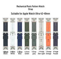 Silicone Sports Strap for Apple Watch Ultra 42-49mm 42-49mm žalia