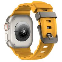 Compatible Silicone Double Ring Strap for Apple Watch URTRUL 42/44/45/46/49 geltona