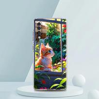 Transparent Phone Case for Samsung Galaxy A16 A14 A12 A22 A24 A42 A02 A03S A06 A20 A30 A40 Soft TPU Cover Table Cat Pattern Bags for Samsung A10