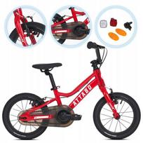 Rower Dziecięcy Attabo Ease 14  Czerwony Super Lekki 7Kg Aluminiowy V-Brake