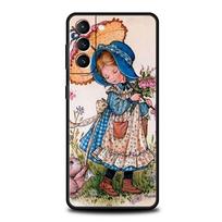 Phone Case for Samsung Galaxy S25/S24/S23/S22/S20/S21/FE/Ultra/S10/S10E/S9/Plus/5G Soft TPU Cover Shell Sarah Kay Girls Cute Bag for Samsung S25