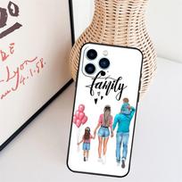 Baby Mom Daughter Girl Son Dad Phone Case For iPhone 17 Pro Max 16 15 11 13 12 14 Pro Max mini 15 16 Plus 16e 17 Air Cover For iPhone 11