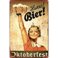 DORA Tin Sign pcs Oktoberfest Bier Metal Wall Art German Beer Festival Decor for Bars Caves (xcm) Vintage Tin Signs Home Decor Funny 20x30cm（7.8x11.8inch）