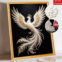 Pearl Art Painting Kit for Adults and Beginners, Majestic Phoenix Sparkling Painting Craft Home Wall Decor Handmade Gift 30x40cm