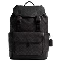 COACH League 29 Drawstring Quick Clip Closure Calfskin Backpack Large Men's Black juoda