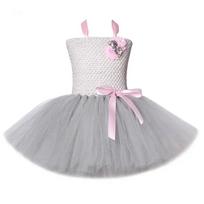 Grey Mouse Costumes Girls Tutu Dress Children Animal Costume Kids Halloween Dresses for Girls Baby Clothes for Birthday Party 12 Months