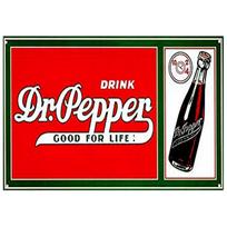 Hisun Tin Sign HD Tin Sign Dr Pepper Vintage Retro Metal Tin Sign for Bar Wall Decor 20x30