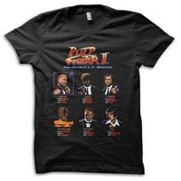 Pulp Street Arcade Retro Fighter Game Pulp Fiction Movie Parody T-Shirt M5838 S įvairiaspalvis