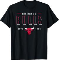 NBA Official Chicago Bulls Negative Space T-Shirt S įvairiaspalvis