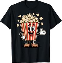 Funny Popcorn Bag Movie Film Theater Family Cinema T-Shirt S įvairiaspalvis