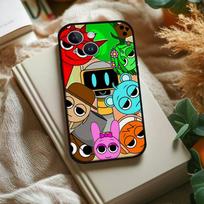 S-Sprunki Game Phone Case For IPhone 1716 15 14 13 Pro Max 11 12 Mini X Xs XR Black Silicone Cover iPhone15
