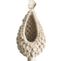 Hanging Basket Pineapple Shape Landscaping Cotton Macrame Flower Planter for Living Room B