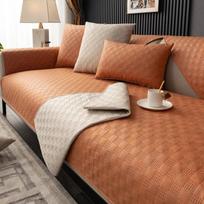 Atsparus vandeniui sofos užvalkalas rankšluostis augintiniui šuniui katei vaikams kilimėlis šlapimo padėkliukas apsauga neslystantis sofos užvalkalai svetainei 45cm pillowcase 1pcs oranžinė