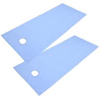 2pcs SPA Massage Table Cover Sheet Breathable Oil Resistant Waterproof Beauty Salon Bed SheetsBlue mėlyna